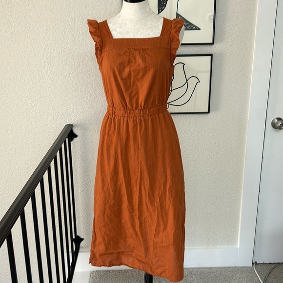 Universal Thread Burnt Orange Dress- size Small - Picture 2 of 10